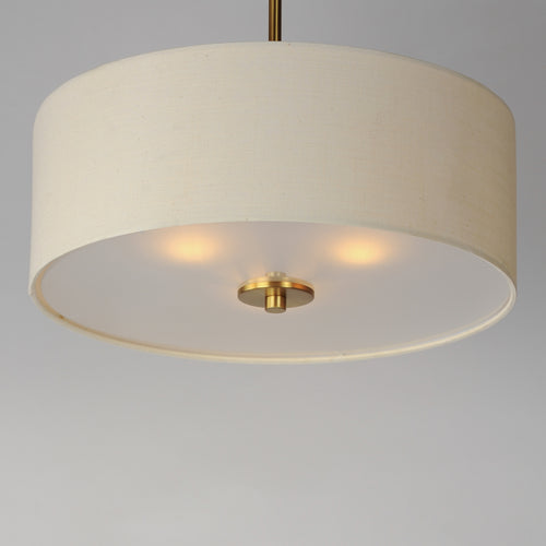 Bongo 3 Light Pendant/Semi Flush Mount Brass