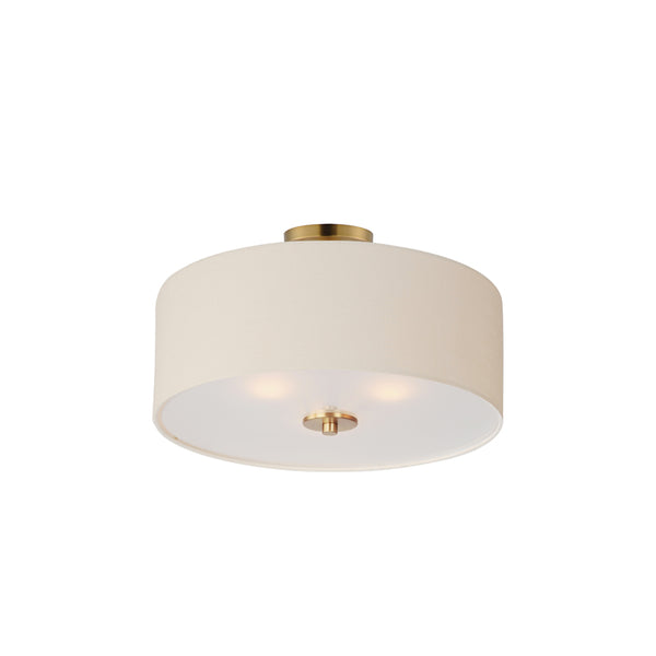 Bongo 3 Light Pendant/Semi Flush Mount Brass