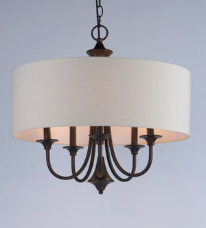 Bongo 5 Light Pendant Bronze
