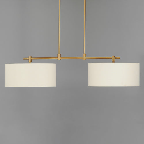 Bongo 2 Light Pendant Brass