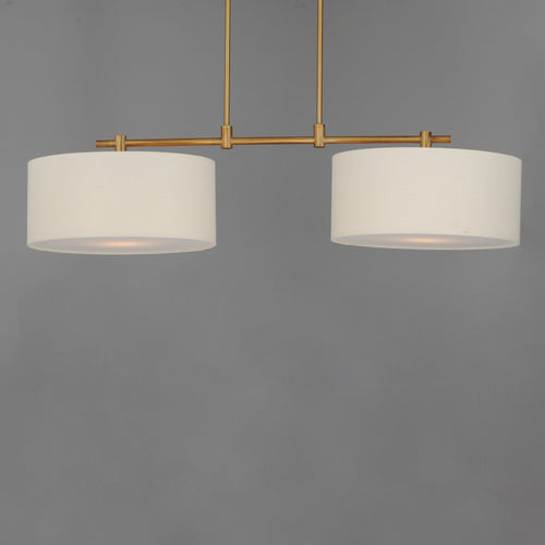 Bongo 2 Light Pendant Brass