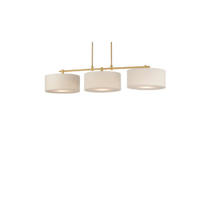 Bongo 3 Light Pendant Brass