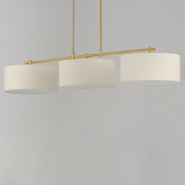Bongo 3 Light Pendant Brass