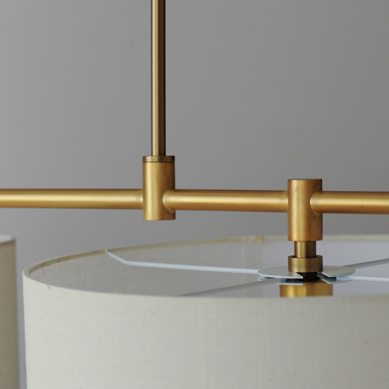 Bongo 3 Light Pendant Brass