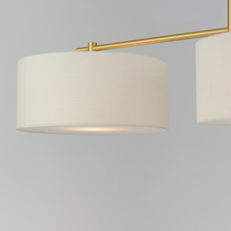 Bongo 3 Light Pendant Brass