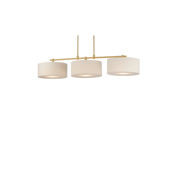 Bongo 3 Light Pendant Brass