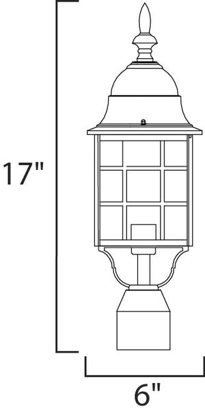 North Church Outdoor Pole/Post Lantern