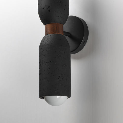Pompeii 2 Light Wall Sconce Black