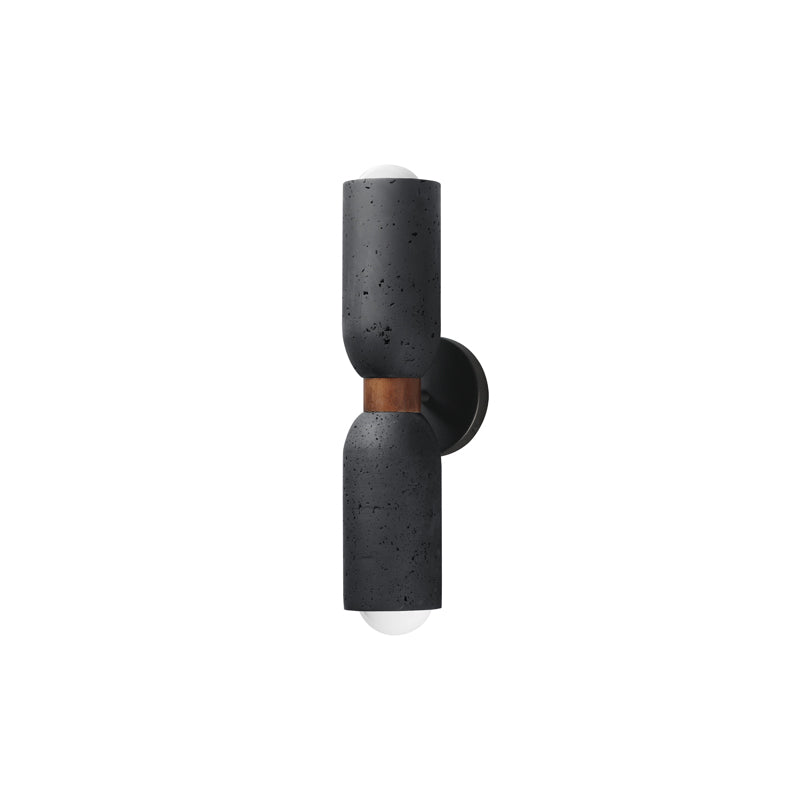 Pompeii 2 Light Wall Sconce Black