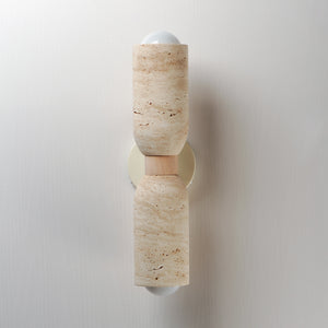 Pompeii 2 Light Wall Sconce Oyster