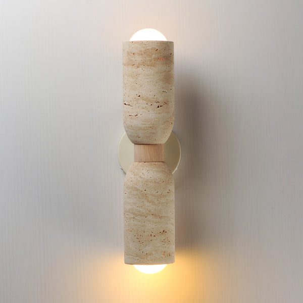 Pompeii 2 Light Wall Sconce Oyster