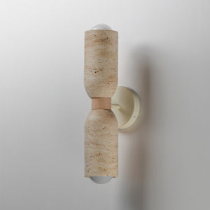 Pompeii 2 Light Wall Sconce Oyster