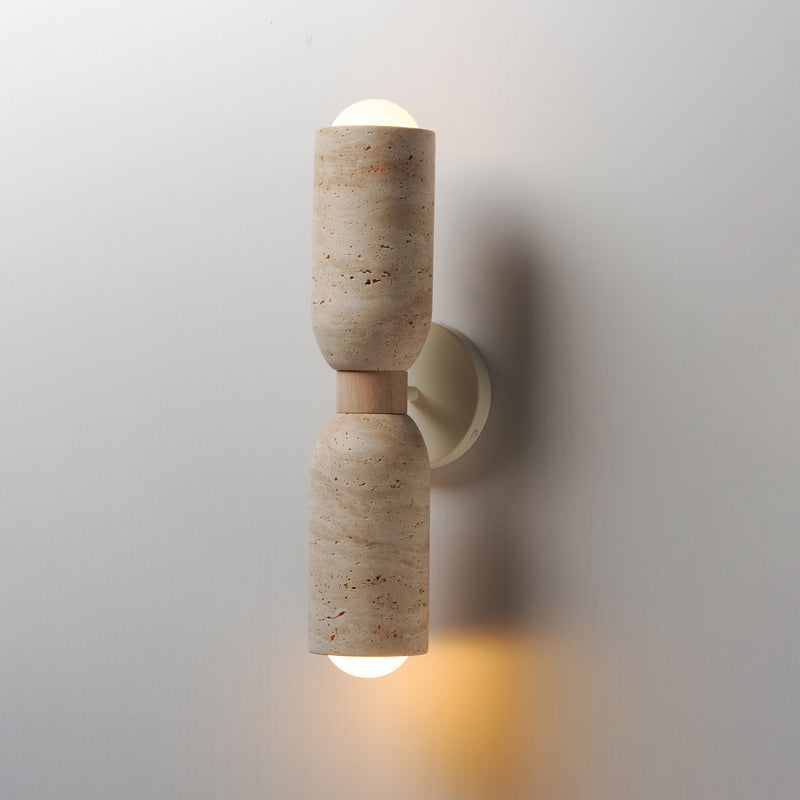 Pompeii 2 Light Wall Sconce Oyster