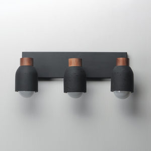 Pompeii 3 Light Vanity Black