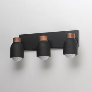 Pompeii 3 Light Vanity Black