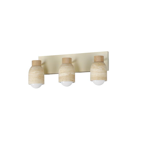 Pompeii 3 Light Vanity Oyster