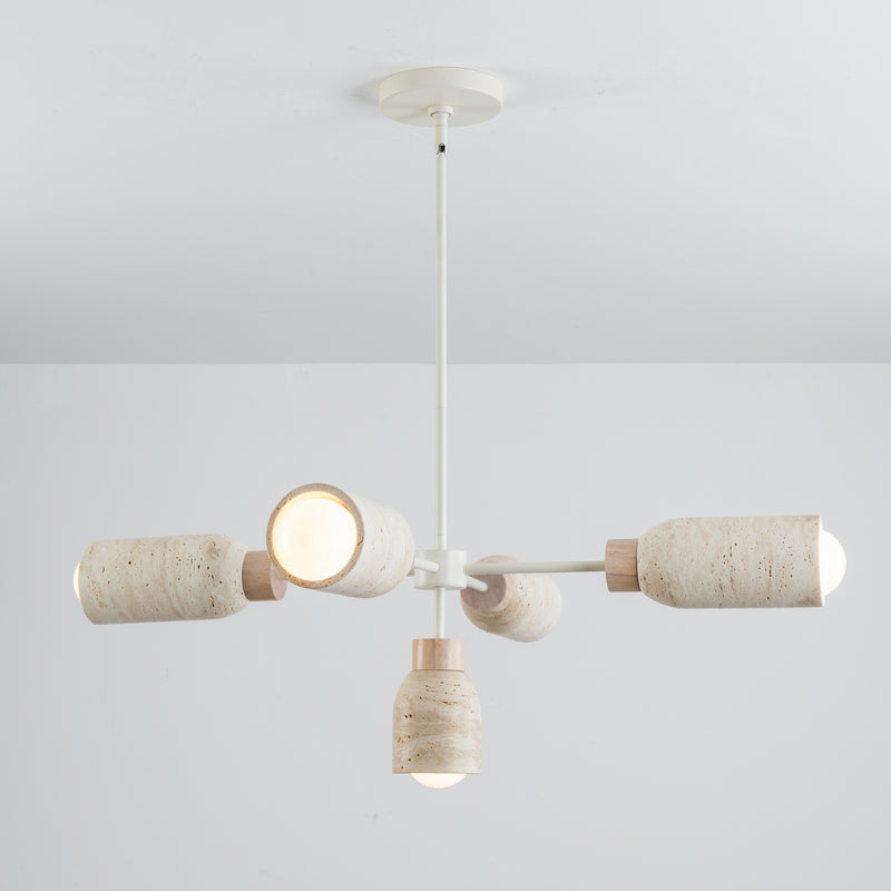 Pompeii 5 Light Pendant Oyster