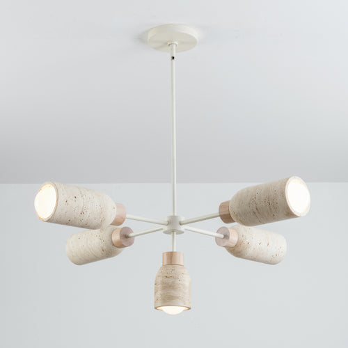 Pompeii 5 Light Pendant Oyster