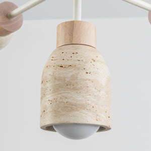 Pompeii 5 Light Pendant Oyster