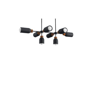 Pompeii 8 Light Pendant Black