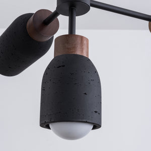 Pompeii 8 Light Pendant Black