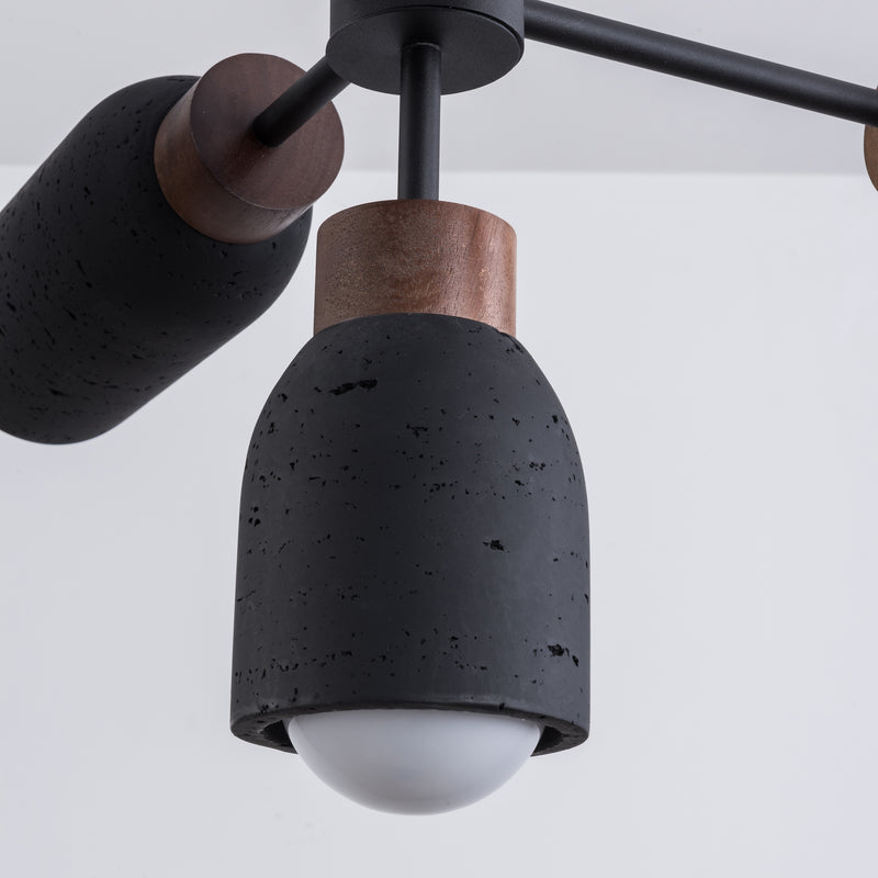 Pompeii 8 Light Pendant Black