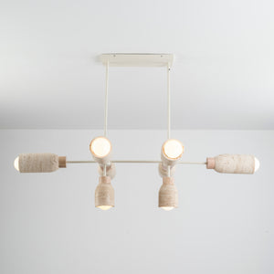 Pompeii 8 Light Pendant Oyster