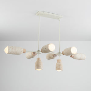 Pompeii 8 Light Pendant Oyster