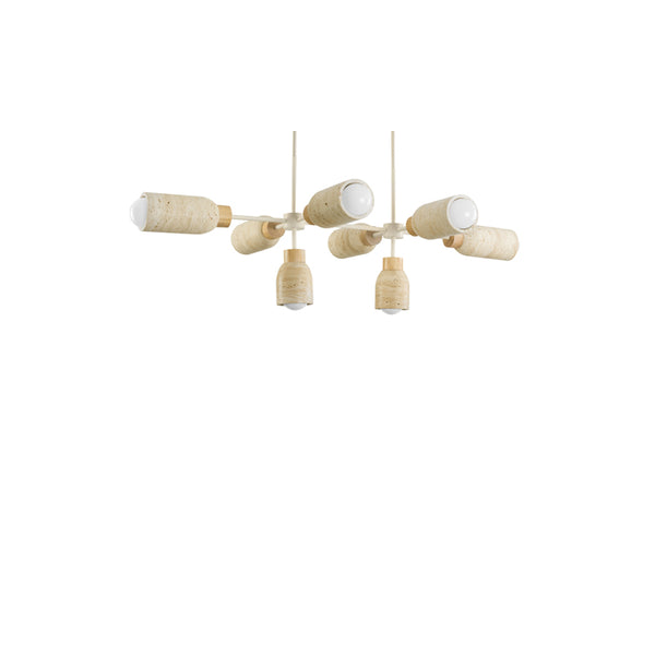 Pompeii 8 Light Pendant Oyster
