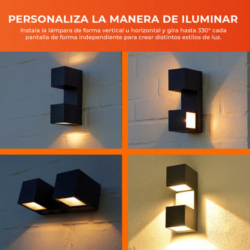 Arcadro Lámpara Pared Luz Cálida Dirigible