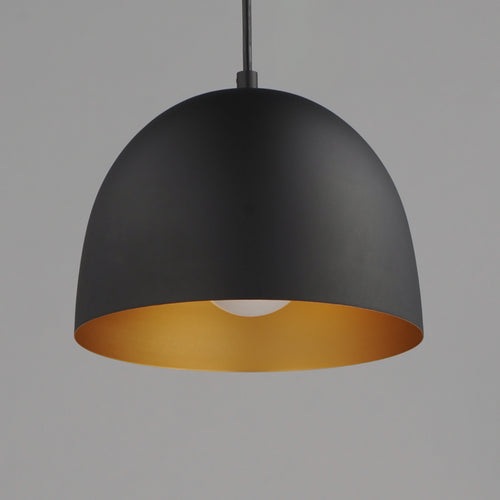 Tova Small Pendant Black/Gold