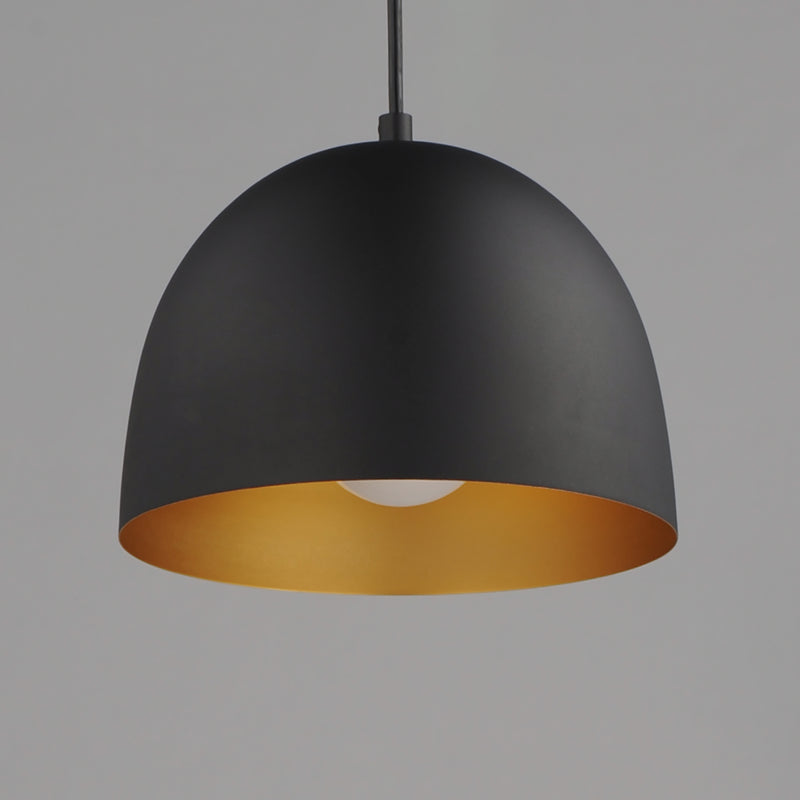 Tova Small Pendant Black/Gold