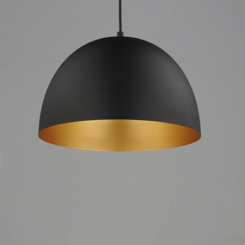 Tova Medium Pendant Black/Gold