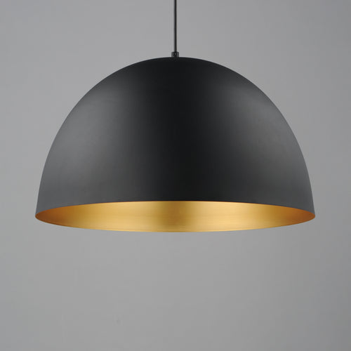Tova Large Pendant Black/Gold