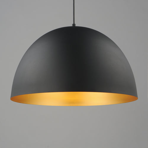 Tova Large Pendant Black/Gold