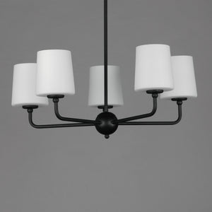 Bristol 5 Light Chandelier Black