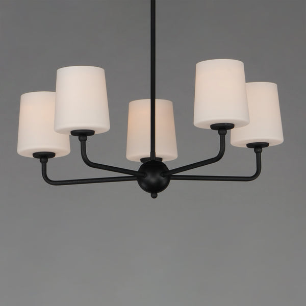 Bristol 5 Light Chandelier Black
