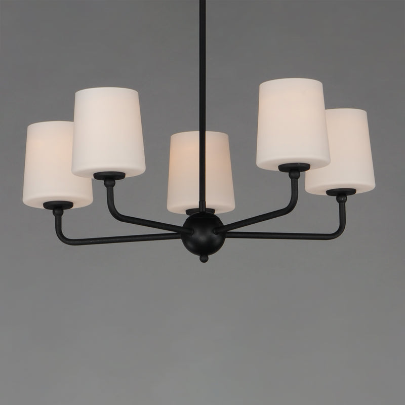 Bristol 5 Light Chandelier Black