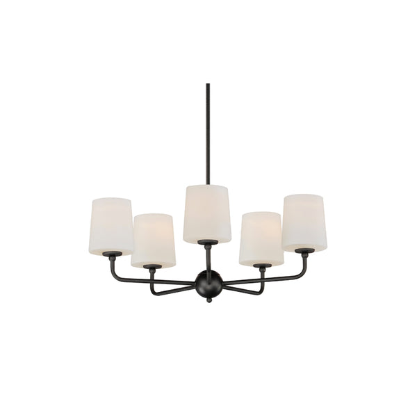 Bristol 5 Light Chandelier Black