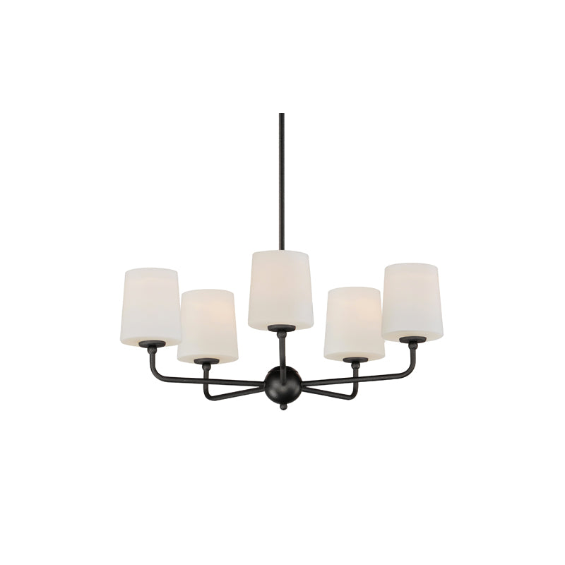 Bristol 5 Light Chandelier Black