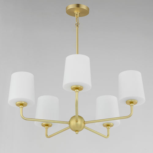 Bristol 5 Light Chandelier Brass