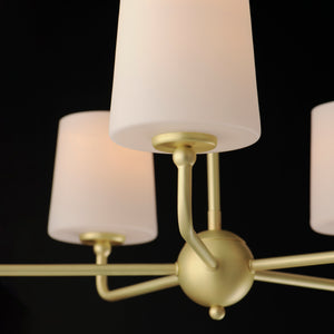Bristol 5 Light Chandelier Brass