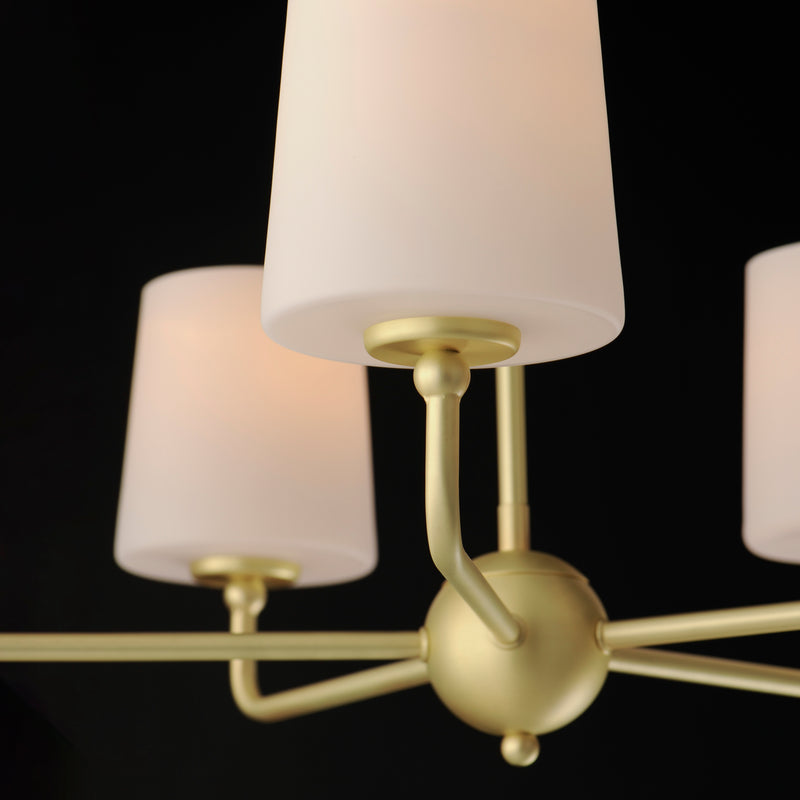 Bristol 5 Light Chandelier Brass