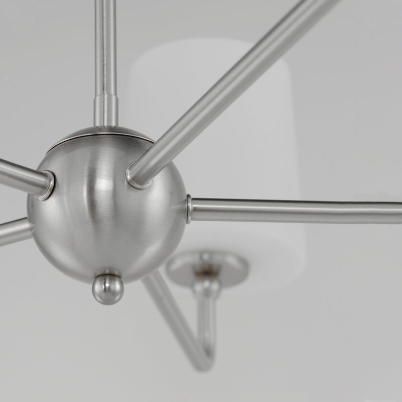 Bristol 5 Light Chandelier Nickel