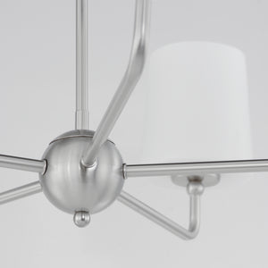 Bristol 5 Light Chandelier Nickel
