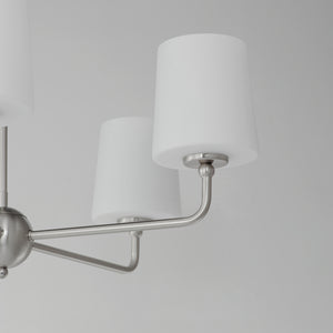 Bristol 5 Light Chandelier Nickel