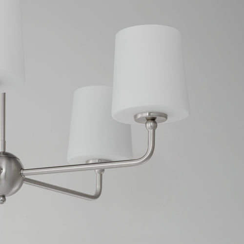 Bristol 5 Light Chandelier Nickel