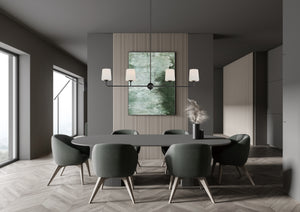 Bristol 4 Light Chandelier Black