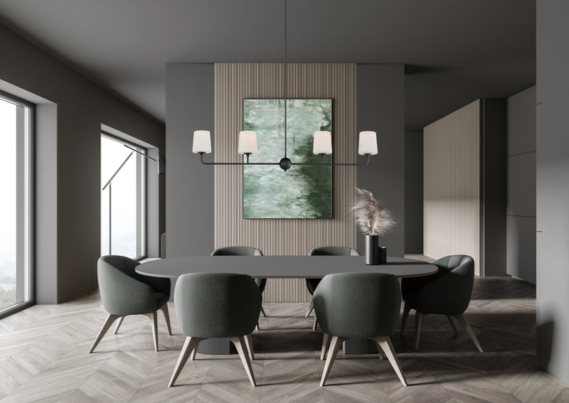 Bristol 4 Light Chandelier Black