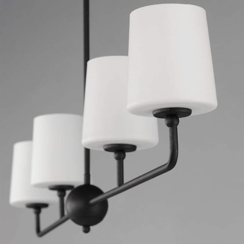 Bristol 4 Light Chandelier Black